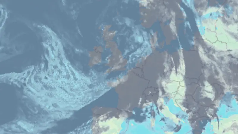 Clouds weather map