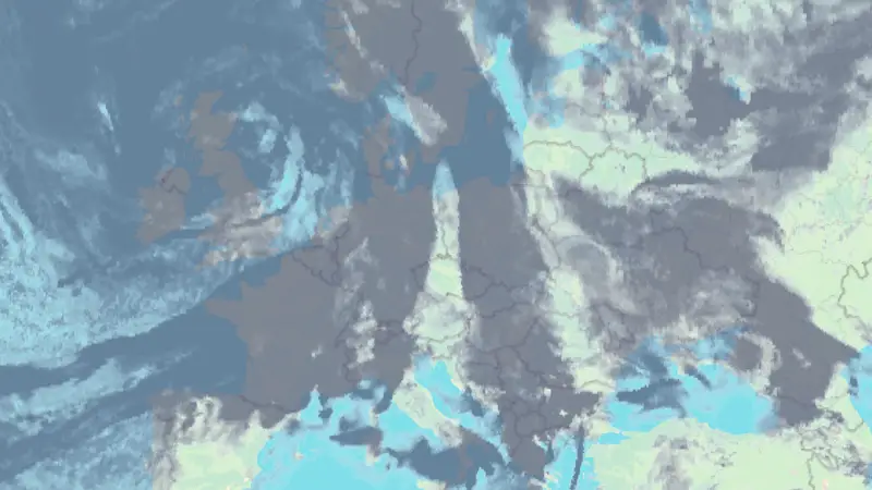 Clouds weather map