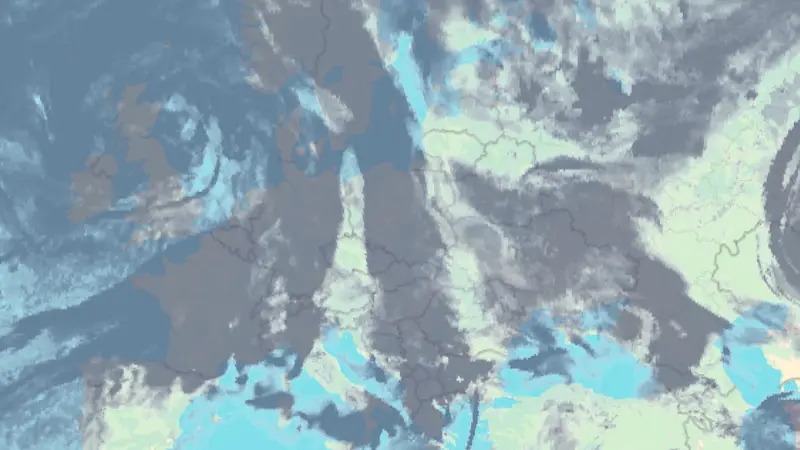 Zachmurzenie weather map