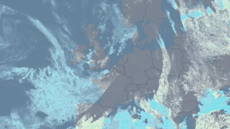 Nébulosité weather map