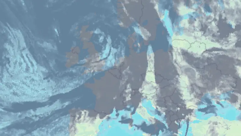 Clouds weather map
