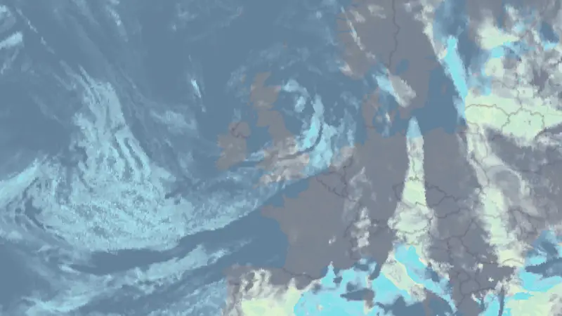 Clouds weather map