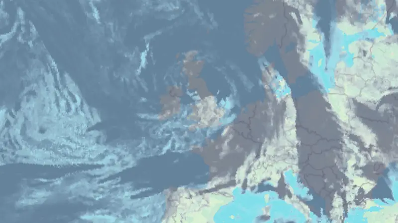Clouds weather map