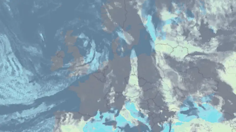 Clouds weather map