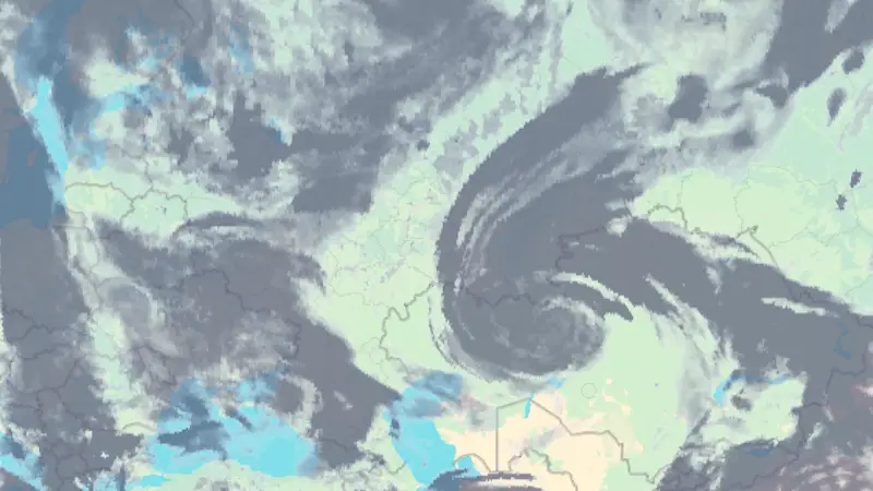 Felhőzet weather map