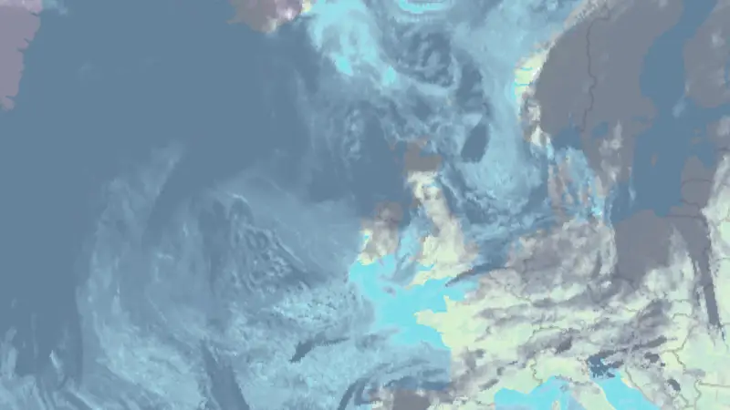 Bewolking weather map