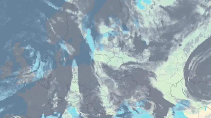 Clouds weather map