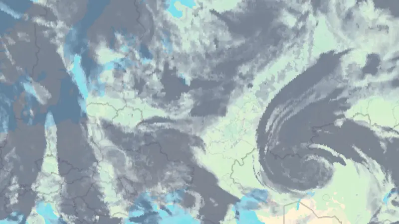 Molnighet weather map