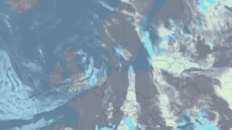 Clouds weather map