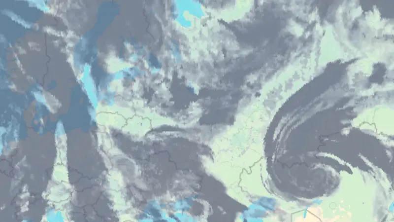 Clouds weather map