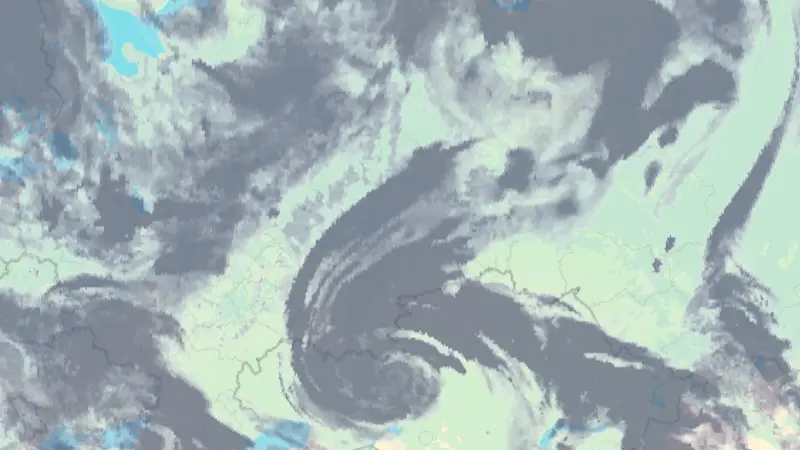 Clouds weather map
