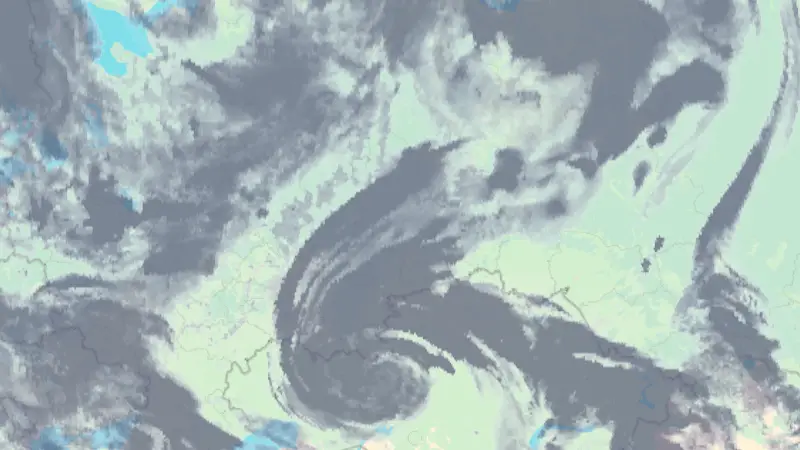 Clouds weather map
