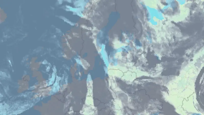 Clouds weather map