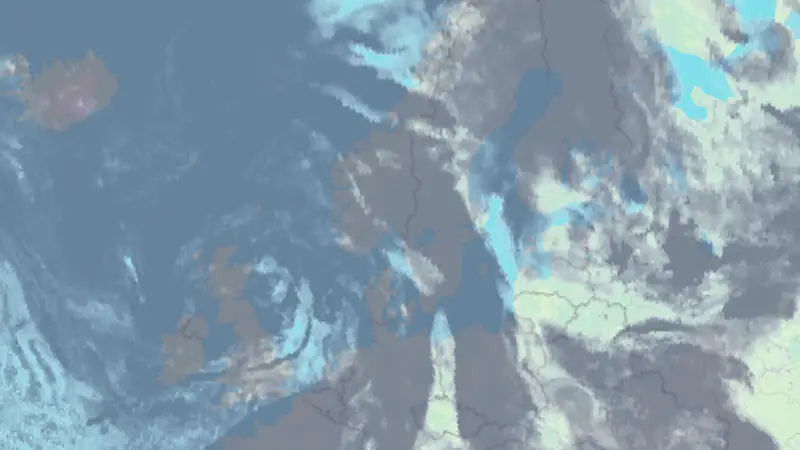 Clouds weather map