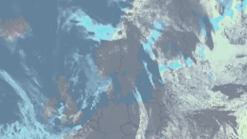 Clouds weather map