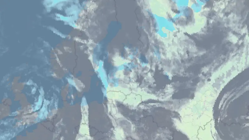 Clouds weather map