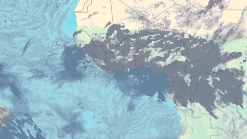 Clouds weather map
