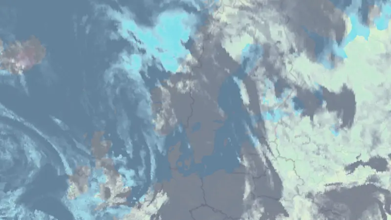 Clouds weather map