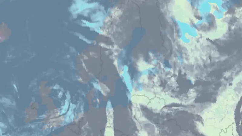 Clouds weather map