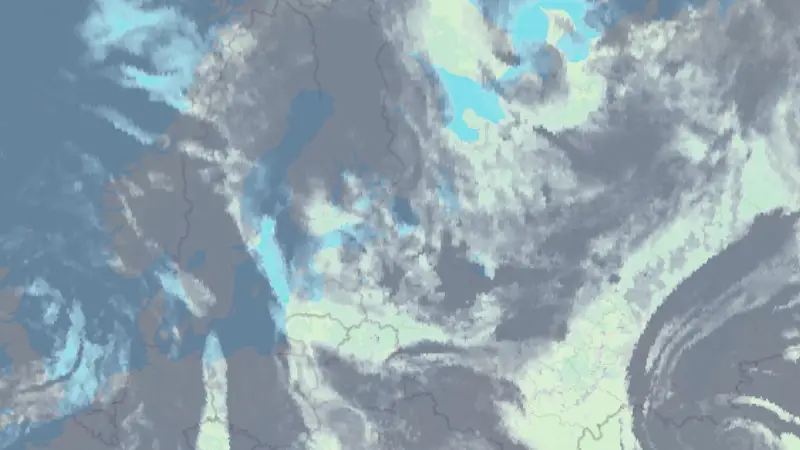 Clouds weather map