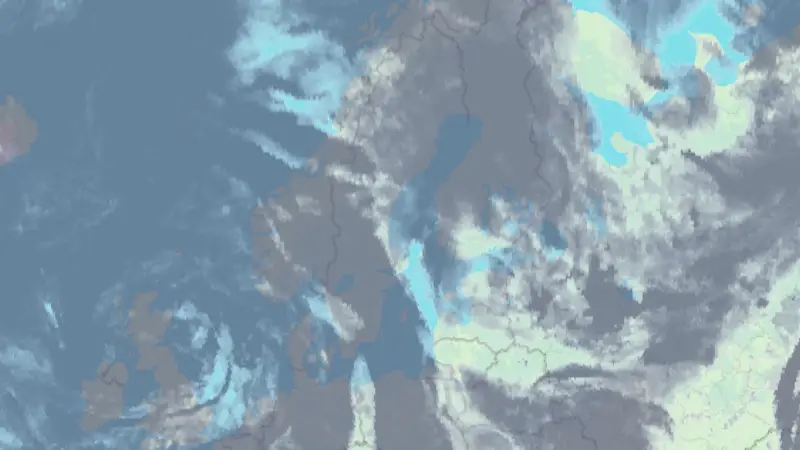 Molnighet weather map