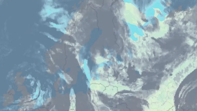 Clouds weather map