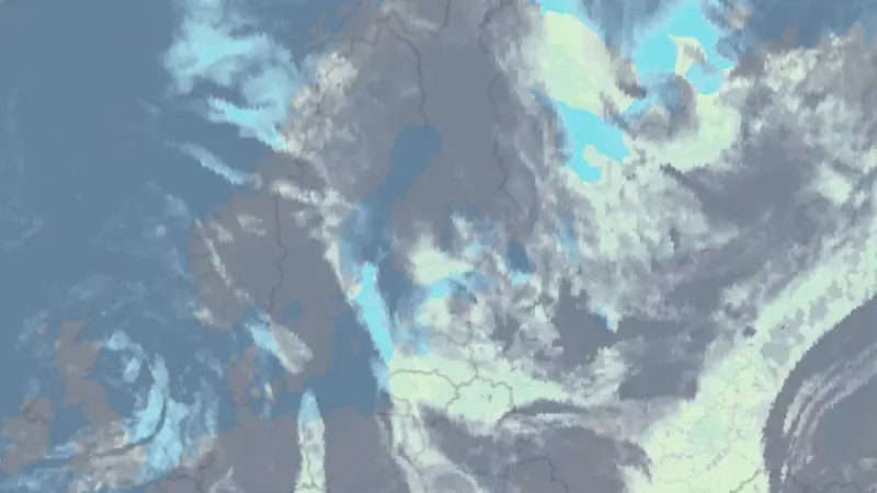 Clouds weather map