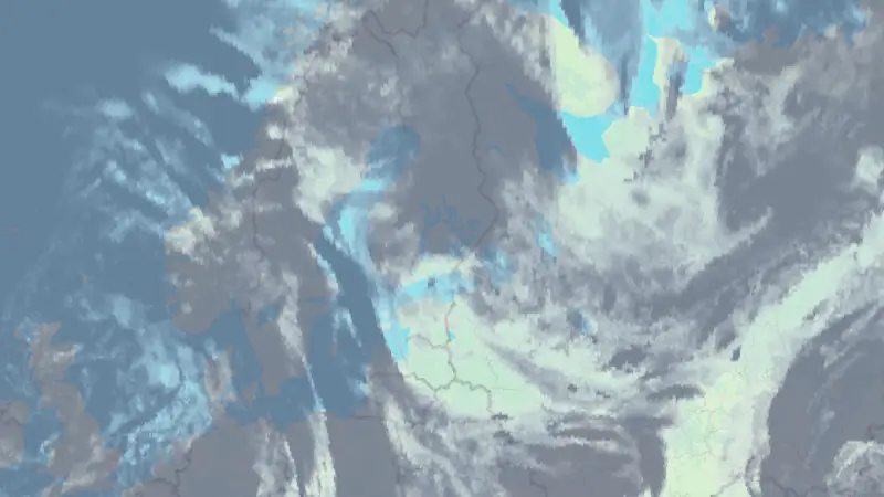 Clouds weather map