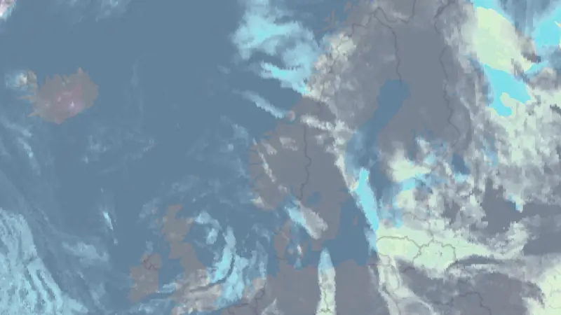 Clouds weather map