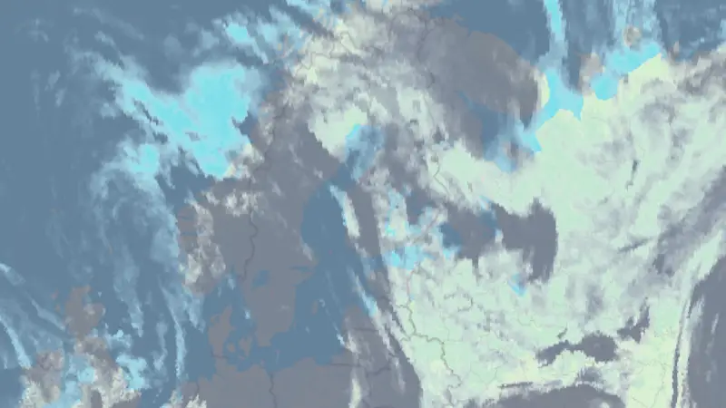 Clouds weather map