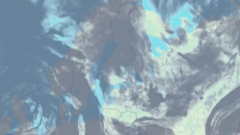 Clouds weather map