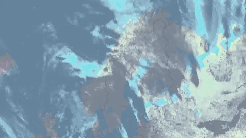 Clouds weather map