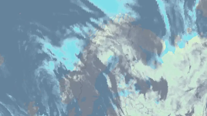 Molnighet weather map