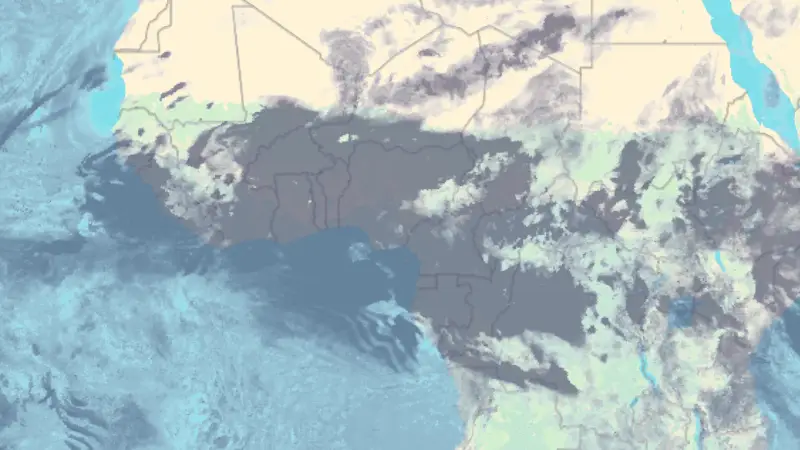 Clouds weather map