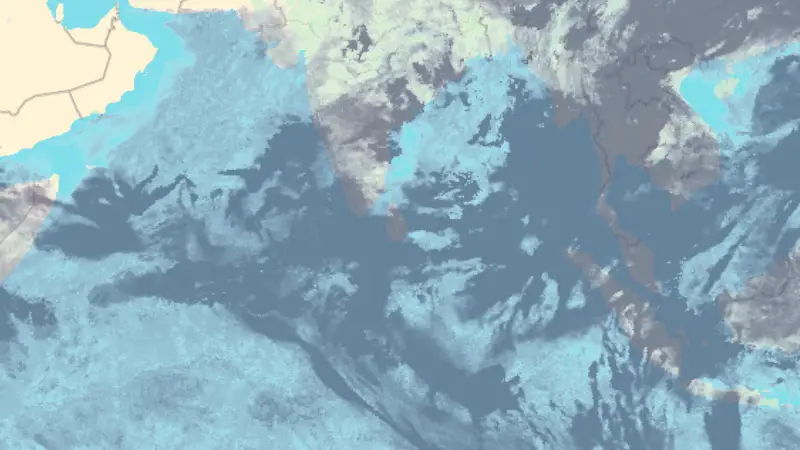 Clouds weather map
