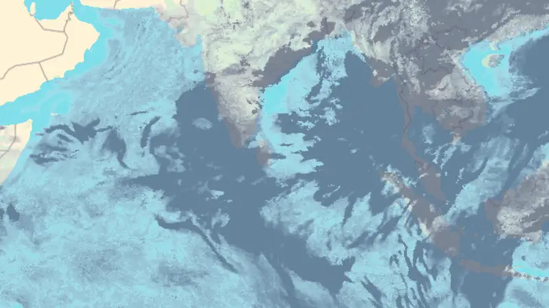 Clouds weather map