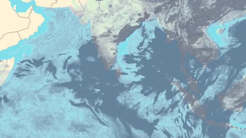 Clouds weather map