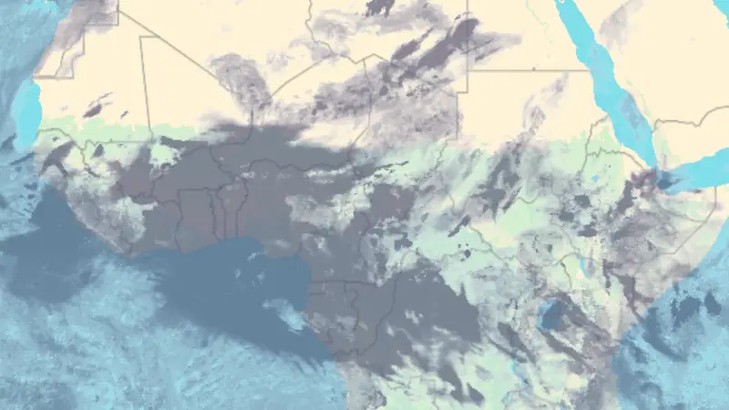 Clouds weather map