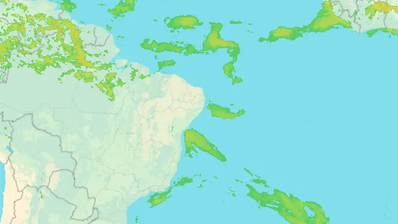 Precipitation weather map