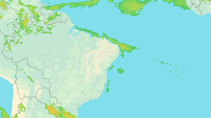Precipitation weather map