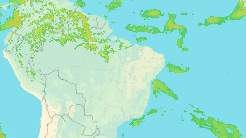 Precipitation weather map