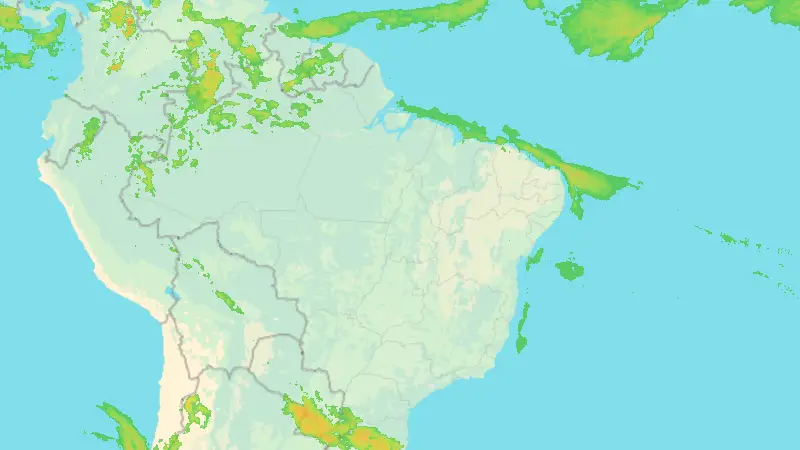 Srážky weather map