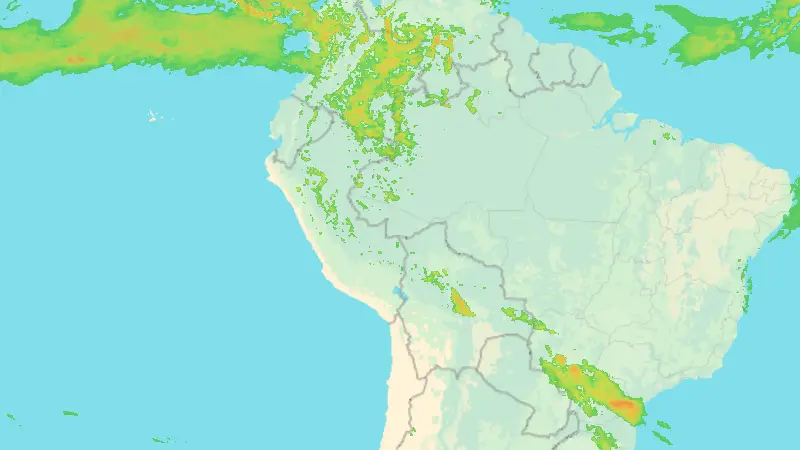 Nedbør weather map