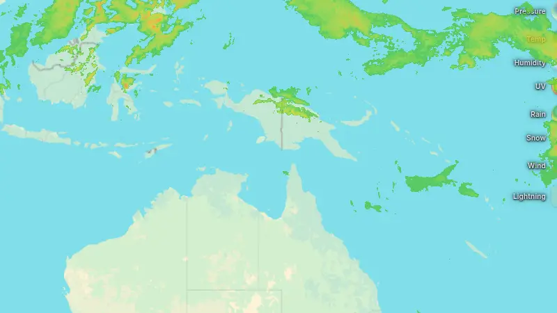 Nedbør weather map