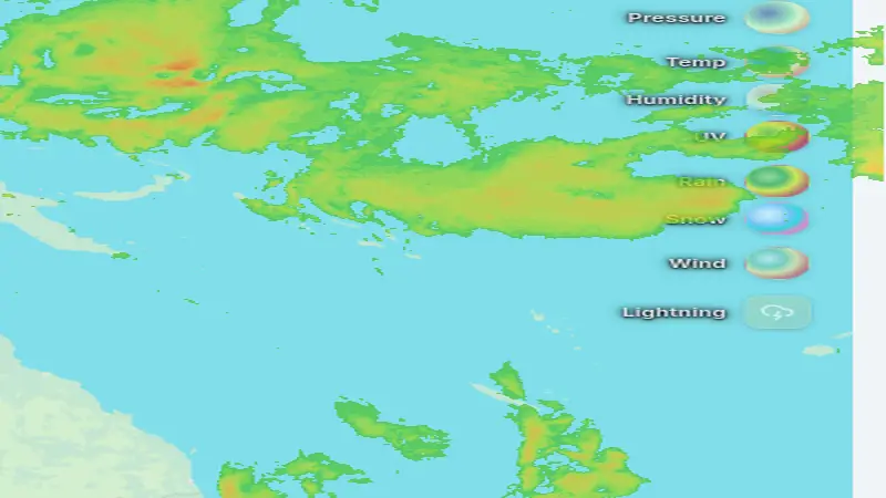 Опади weather map