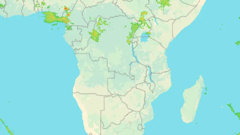 Падавине weather map