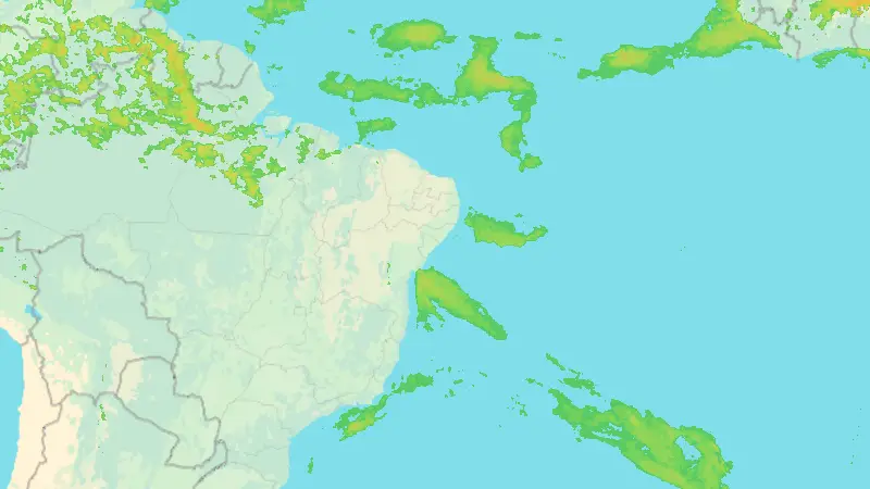 Precipitation weather map