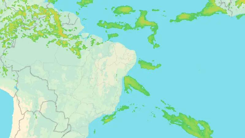 Precipitation weather map