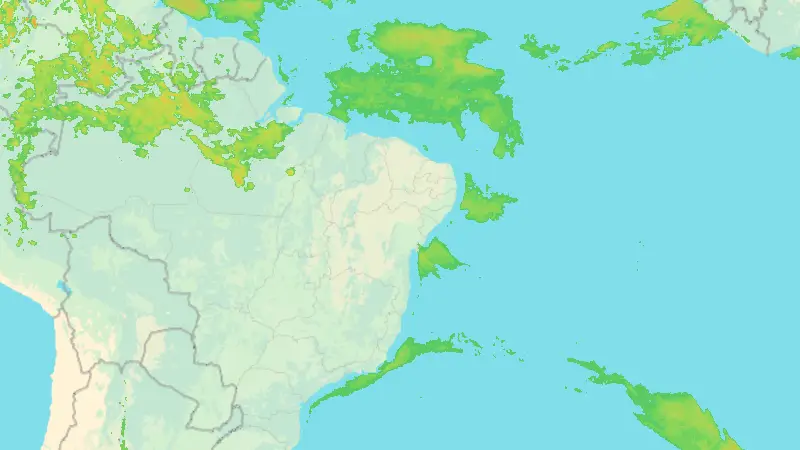 Precipitation weather map