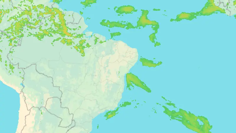 Precipitation weather map